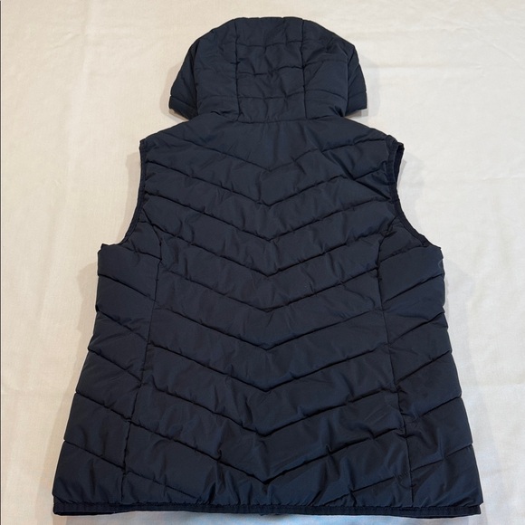 Lauren Ralph lauren Navy Quilted Puffer Vest Hooded Zip Front RLL Logo Size Med. - Picture 4 of 15